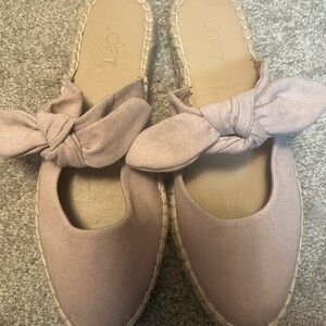 Blush mules from Loft. never worn